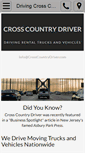 Mobile Screenshot of crosscountrydriver.com